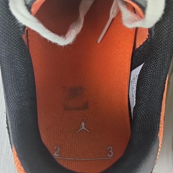 Jordan Men's‎ Black and Orange Athletic Shoes - Picture 8 of 15